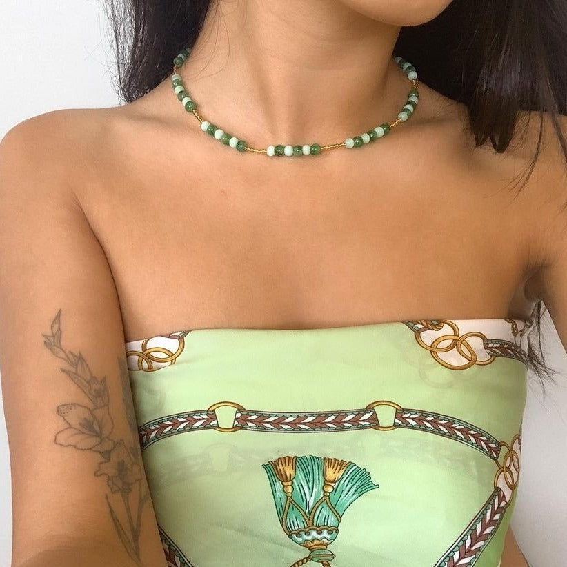 Mediterranean Greens necklace