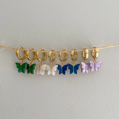 18k Gold Plated Mariposa Earrings